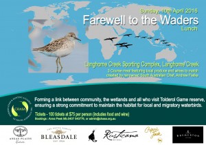 Farewell to the Waders